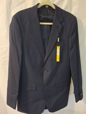 Mens Navy Blue Sport Coat-SKU#1294